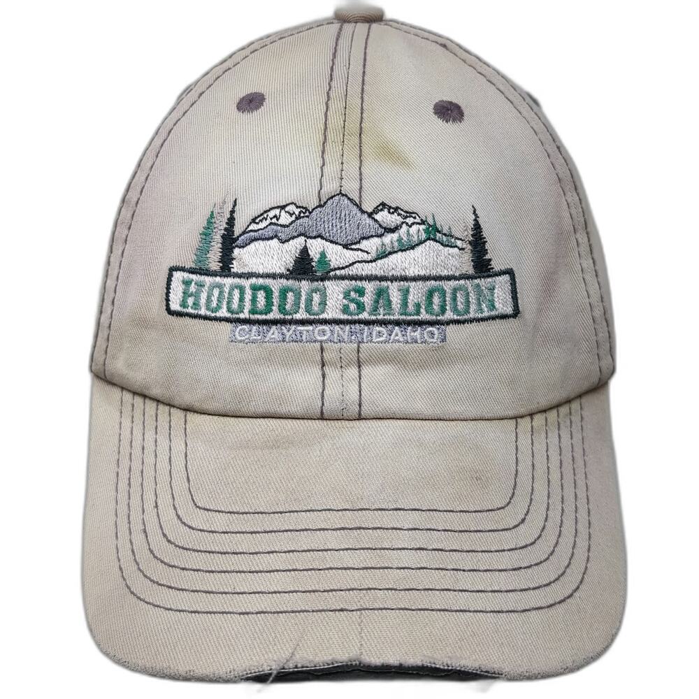 OTTO Baseball Cap Gray One Size Hat Hoodoo Saloon Clayton Idaho Cotton Strapback